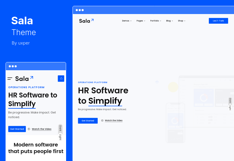 Sala Theme - Tema de WordPress para startups y SaaS