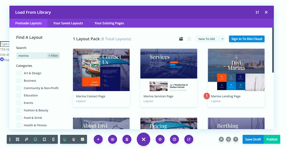 Patrón de fondo Divi Modo de fusión Diseño de búsqueda