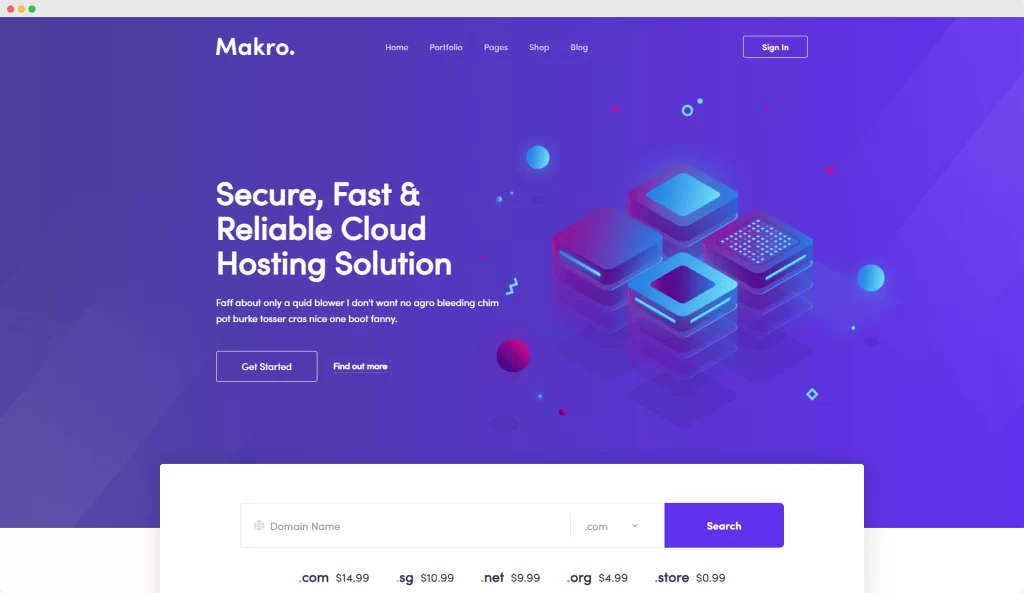 Makro - Motyw WordPress dla Saas i Startup