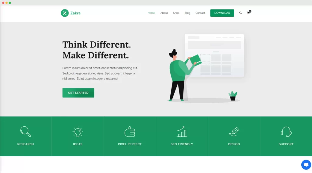 Motyw WordPress Zakra
