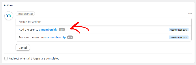 Dodaj użytkownika jako członka Add the user as a member