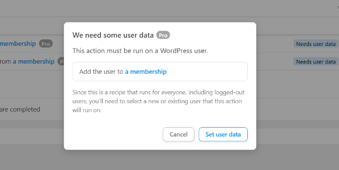 Ustaw dane użytkownika dla MemberPress Set user data for MemberPress