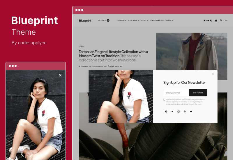 藍圖主題 - 下一代博客和雜誌 WordPress 主題