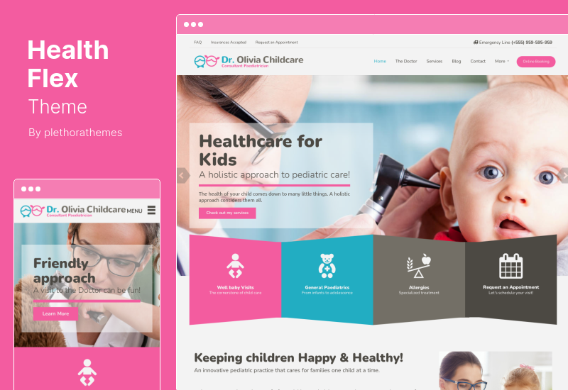 Tema HealthFlex - Klinik Medis Dokter & Tema WordPress Kesehatan