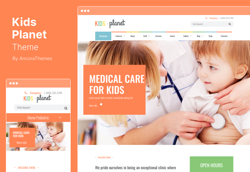 Kids Planet Theme - Tema WordPress Anak Serbaguna untuk TK dan Playgroup