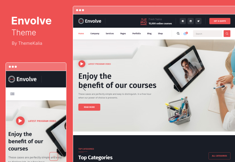 Envolve Theme - Tema WordPress di consulenza aziendale