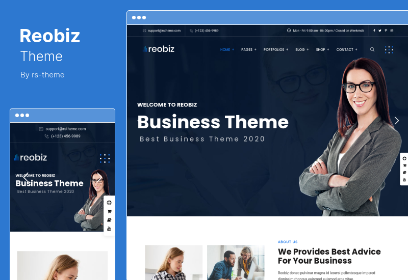 Tema Reobiz - Tema WordPress di consulenza aziendale