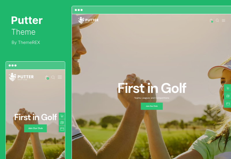 Putter Teması - Golf Sahası ve Oyun Alanı WordPress Teması