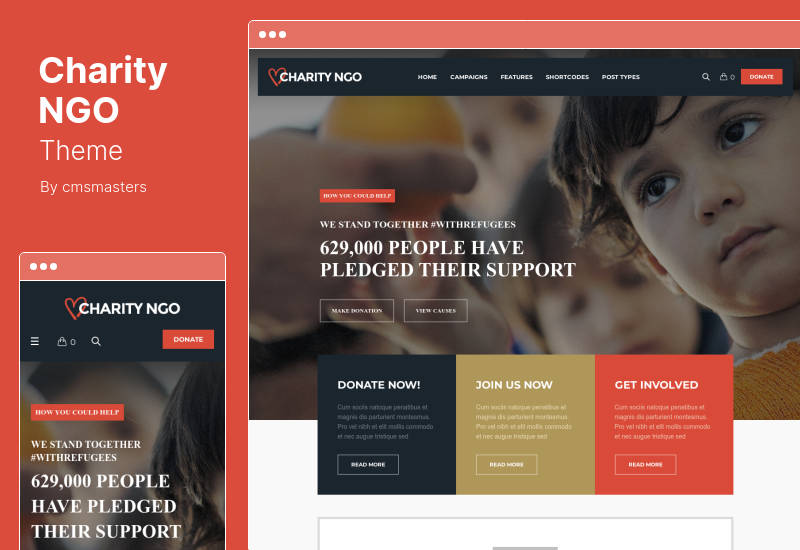Wohltätigkeits-NGO-Theme - WordPress-Thema für gemeinnützige Organisationen