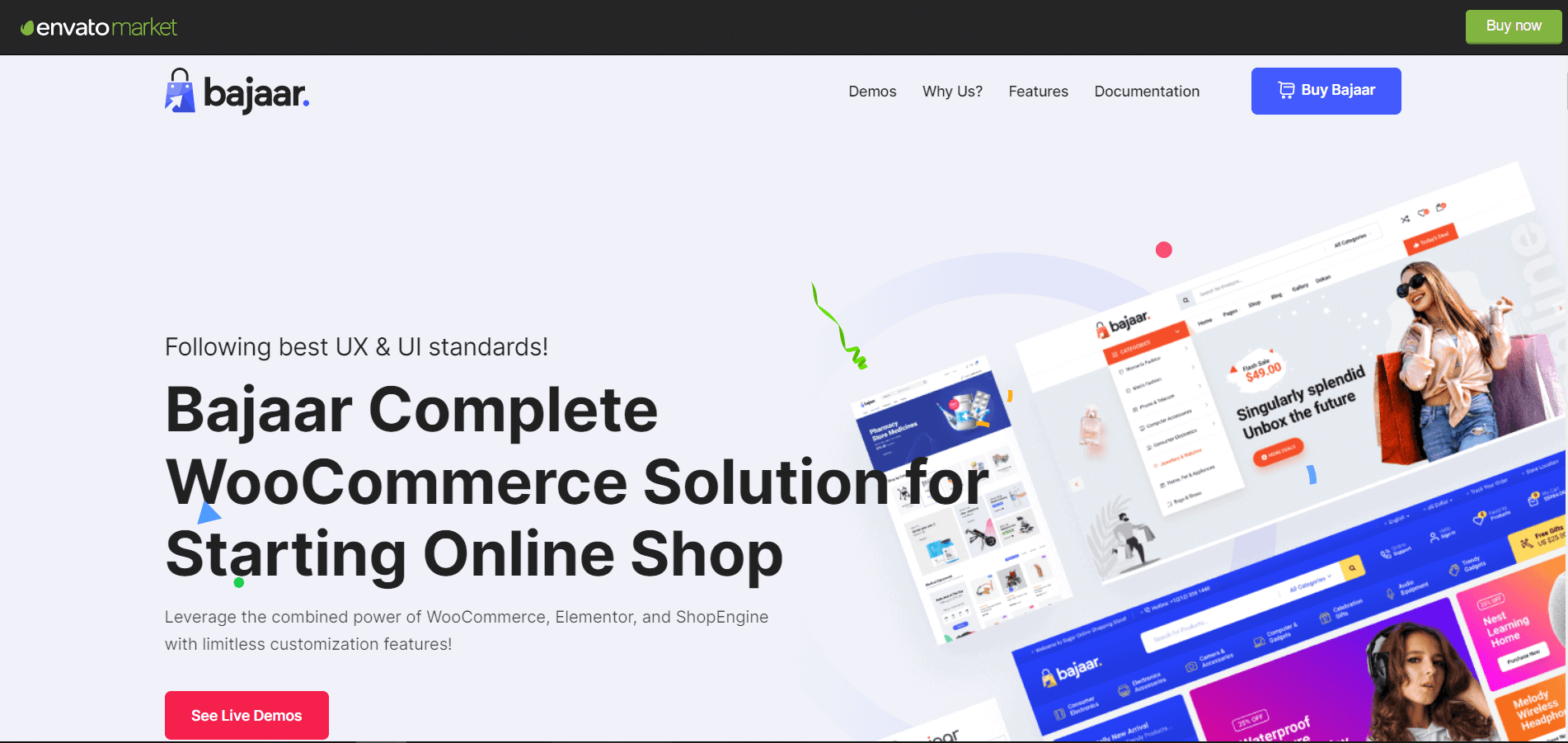 Bajaar WooCommerce temaları