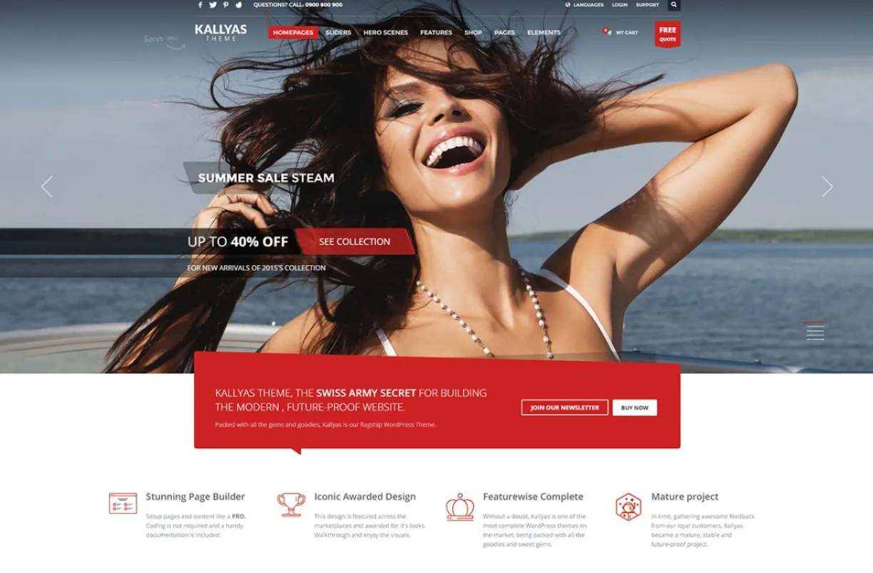 Kallyas - tema WordPress serbaguna