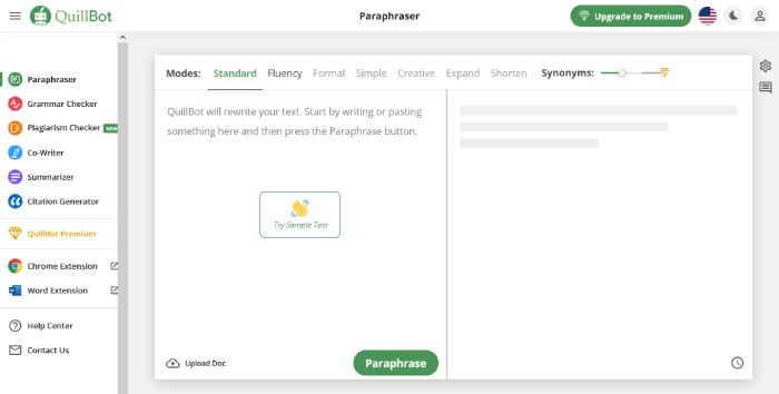 Alat Parafrase QuillBot AI