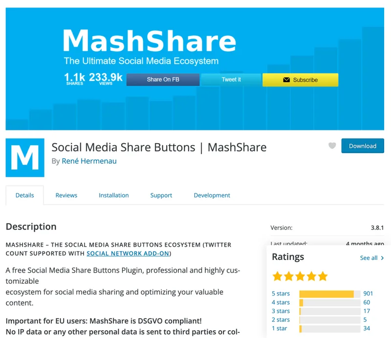 Wtyczka MashShare
