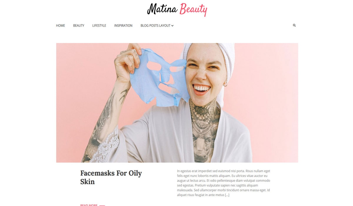 matina-beauty- ผู้หญิง-WordPress-theme