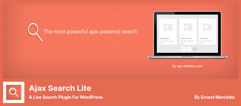 Ajax Search Lite Eklentisi - WordPress İçin Canlı Arama Eklentisi