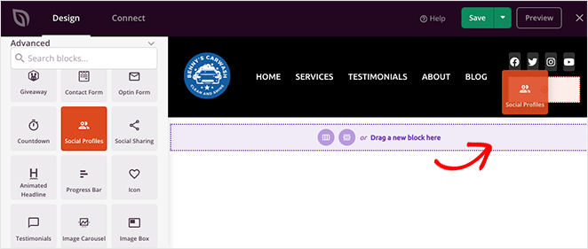 blocchi drag-and-drop - SeedProd Add items to navigation menu WordPress