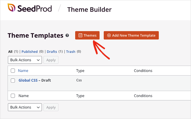 temi-seedprod - SeedProd Seedprod themes button