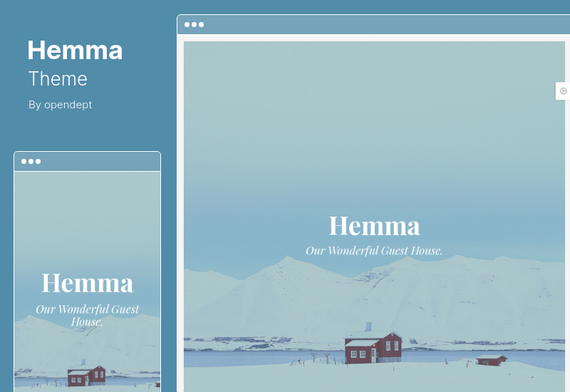ธีม Hemma - ธีม WordPress สำหรับโรงแรม & BnB