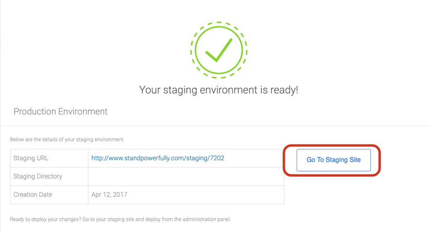 Accesso al tuo sito di staging WordPress con Bluehost