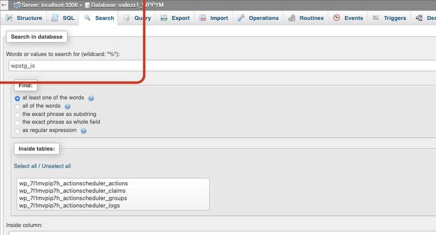 Ricerca di file utilizzando FileZilla