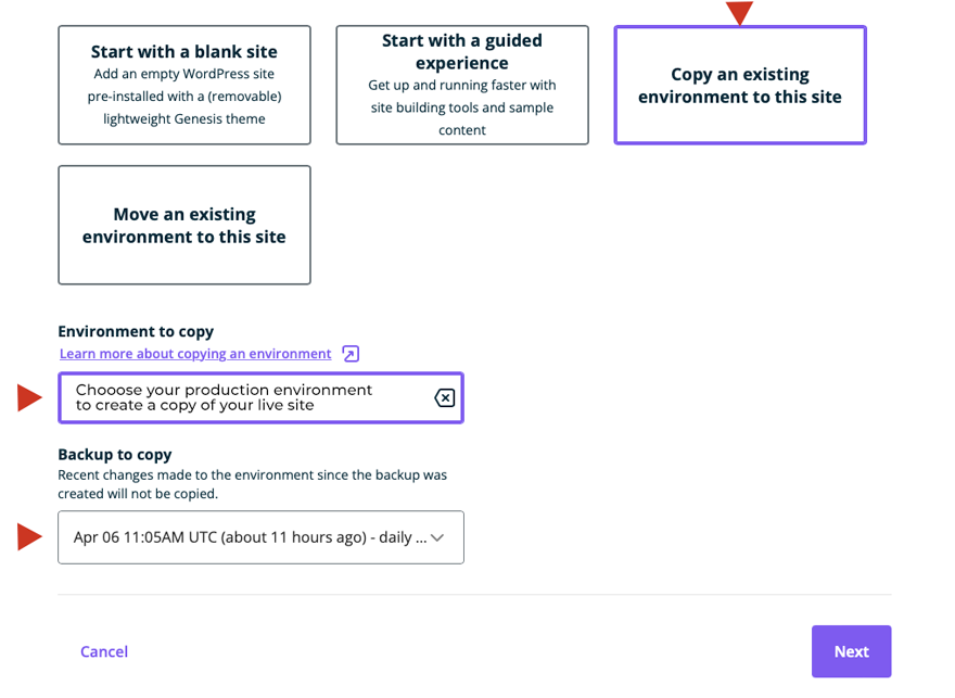 Creazione di un sito di staging WordPress con WPEngine