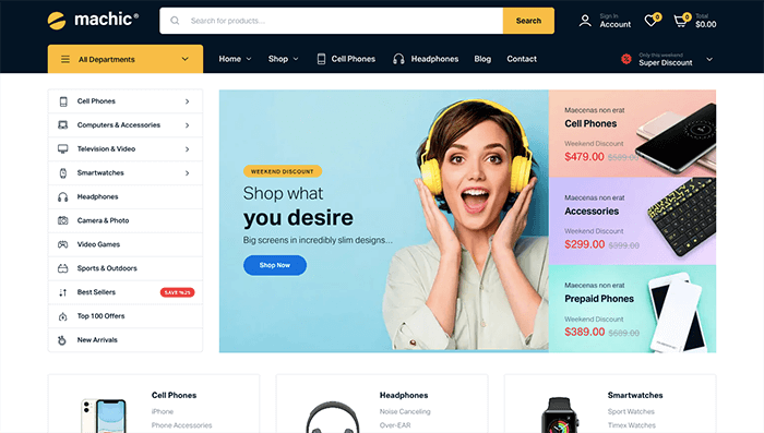 9 Tema WooCommerce Toko Elektronik Terbaik 2022 8 Screenshot 2022 07 22 at 4.26.23 PM