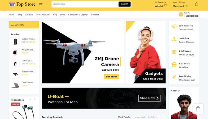 9 Tema WooCommerce Toko Elektronik Terbaik 2022 5 top store electro 43