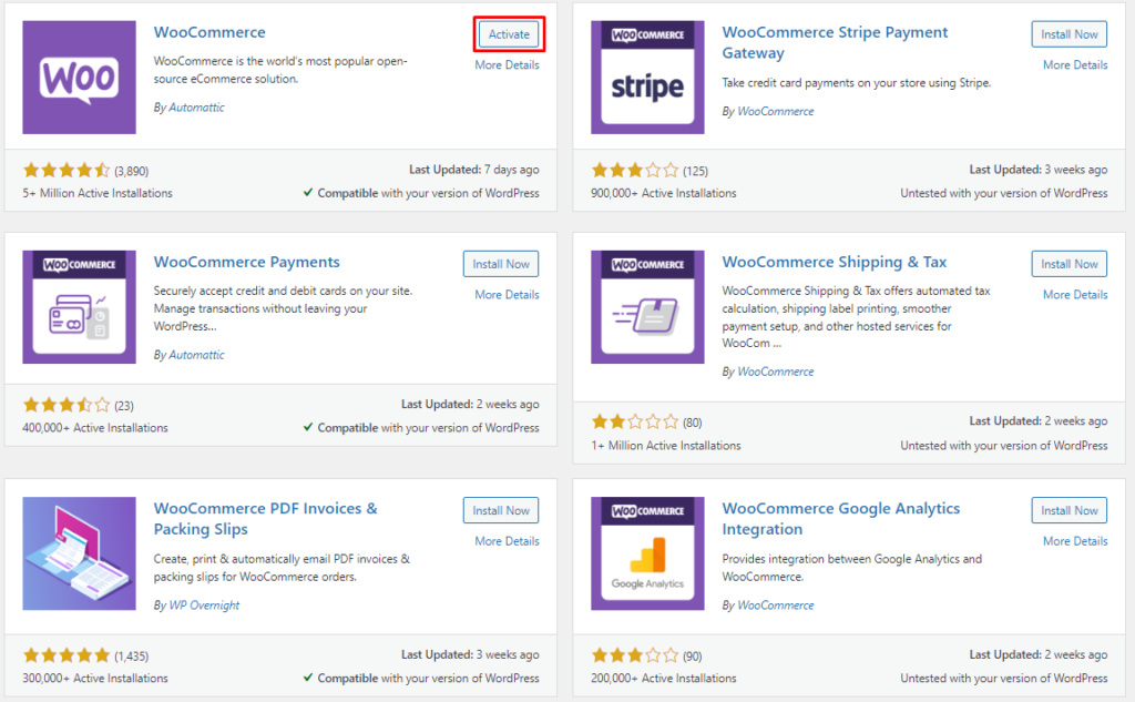 Cum să porniți un magazin online folosind WooCommerce în 2022 2 Install WooCommerce