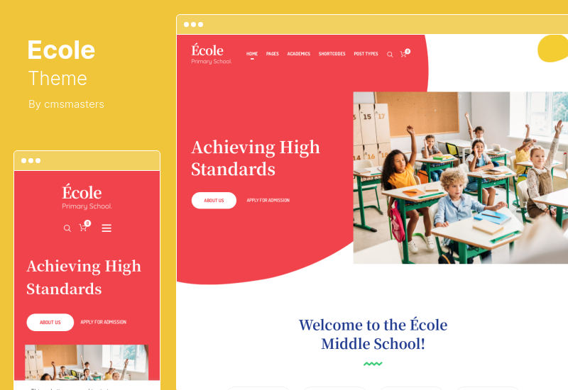 موضوع Ecole - موضوع وورد التعليم المدرسي