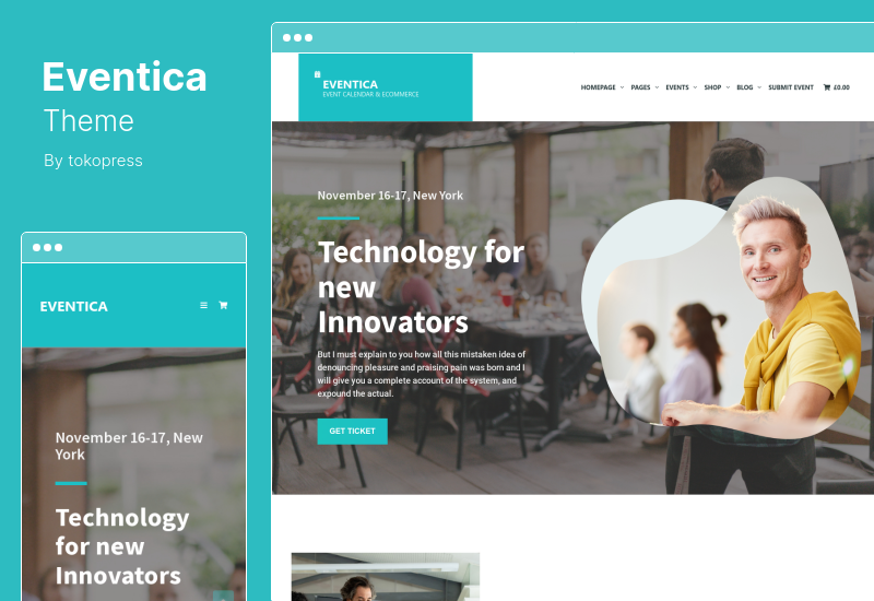 Tema Eventica - Calendarul evenimentelor și tema WordPress pentru comerț electronic