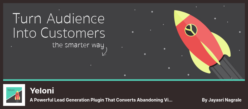 Plugin Yeloni - Un potente plug-in di generazione di lead che converte i visitatori che abbandonano il tuo sito Web in abbonati