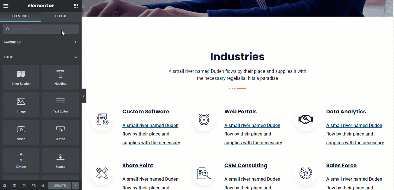 Elementor Custom css 使用 html 块添加 elementor 自定义 css