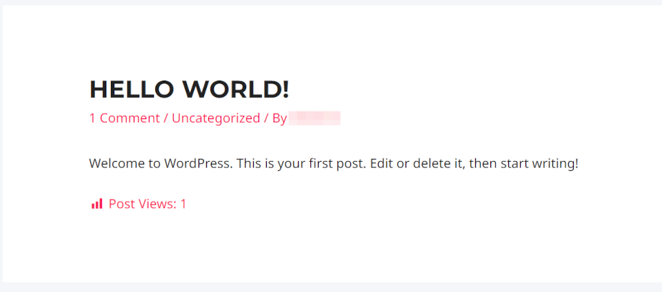 Плагин счетчика посетителей Post Views Counter.
