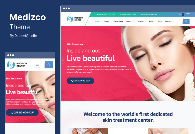 Medizcoテーマ-MedicalHealth&Dental CareClinicWordPressテーマ