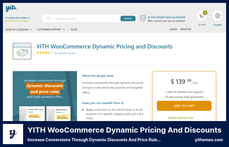 YITH WooCommerce Dinamik Fiyatlandırma ve İndirimler Eklentisi - Dinamik İndirimler ve Fiyat Kuralları ile Dönüşümleri Artırın