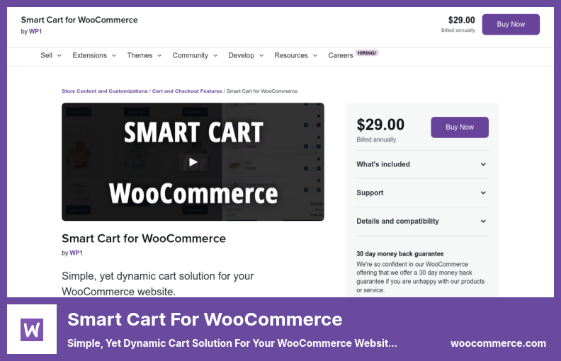 Smart Cart สำหรับปลั๊กอิน WooCommerce - โซลูชันรถเข็นที่เรียบง่าย แต่ทรงพลังสำหรับเว็บไซต์ WooCommerce ของคุณ