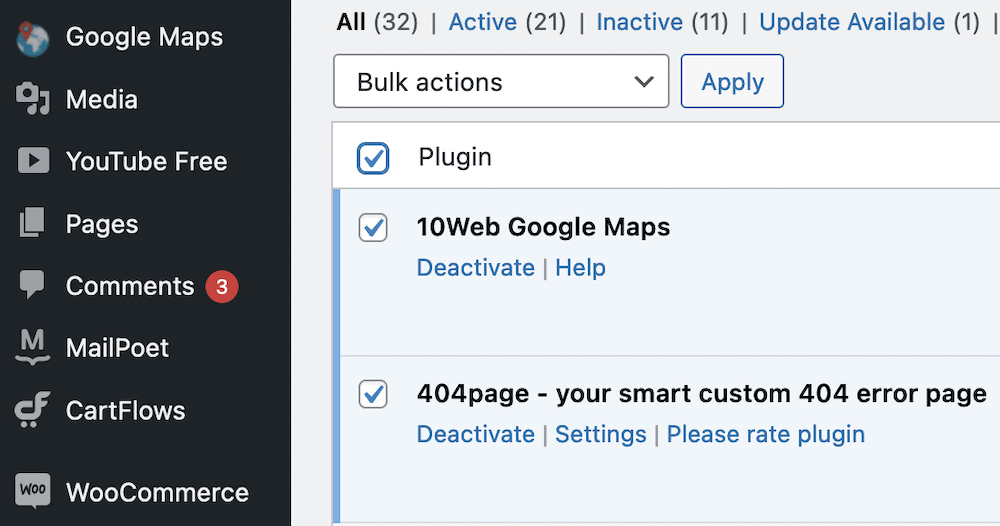 การใช้ช่องทำเครื่องหมายเลือกจำนวนมากภายใน WordPress