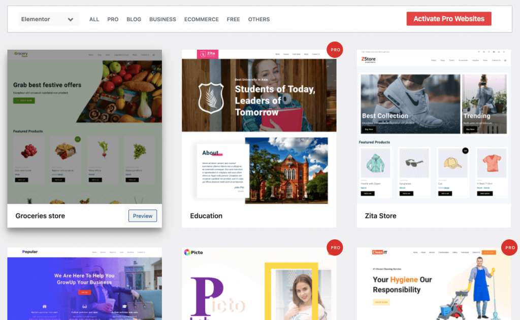 2022 年使用的 50 個最佳 Elementor 主題和模板(免費+高級版)59 zita elementor templates list 31