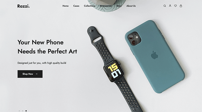2022 年 9 個最佳 WooCommerce Elementor 主題 8 razzi theme 31
