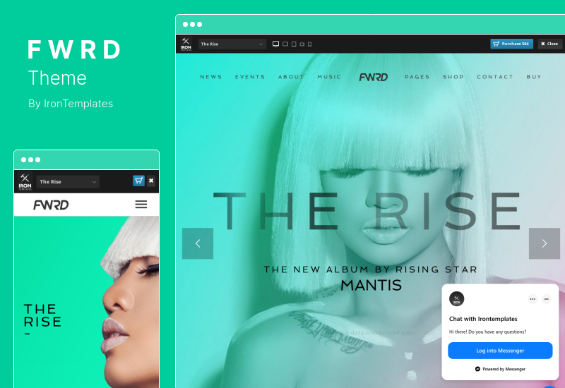 FWRD Theme - موضوع فرقة موسيقية وموسيقي وورد