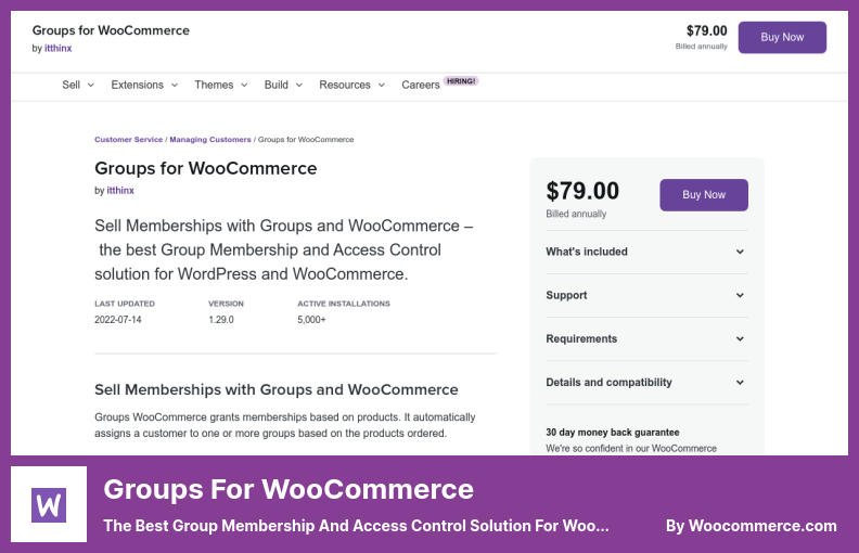 مجموعات البرنامج المساعد WooCommerce - أفضل حل للتحكم في الوصول والعضوية الجماعية لـ WooCommerce