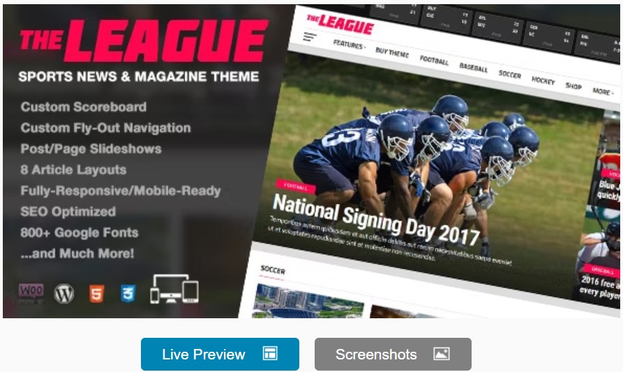 Tema Olahraga WordPress Terbaik