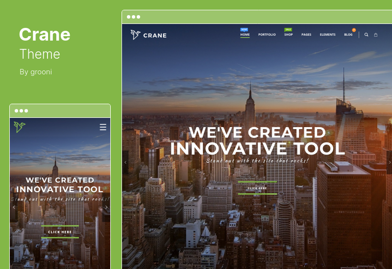 Crane Theme - Tema WordPress Serbaguna yang Responsif