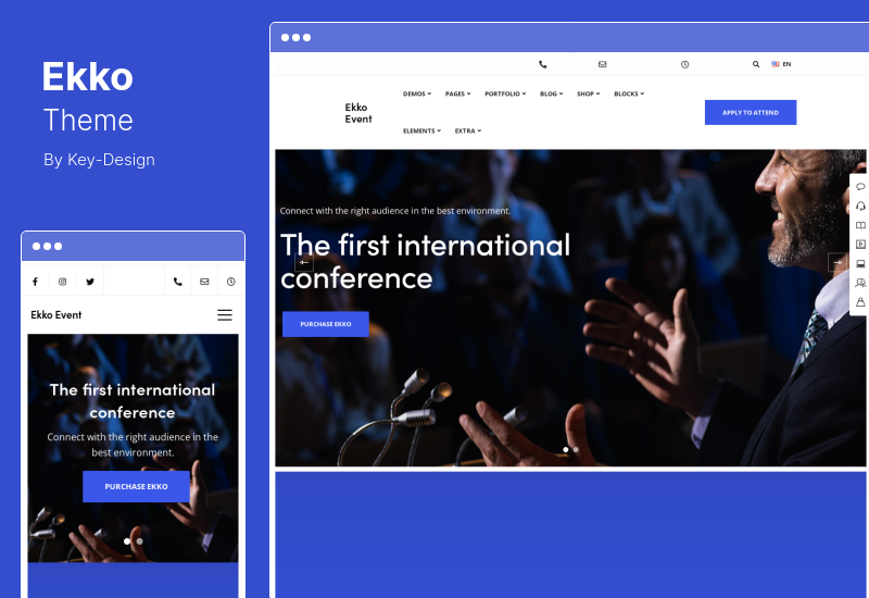 Tema Ekko - Tema WordPress Serbaguna dengan Pembuat Halaman