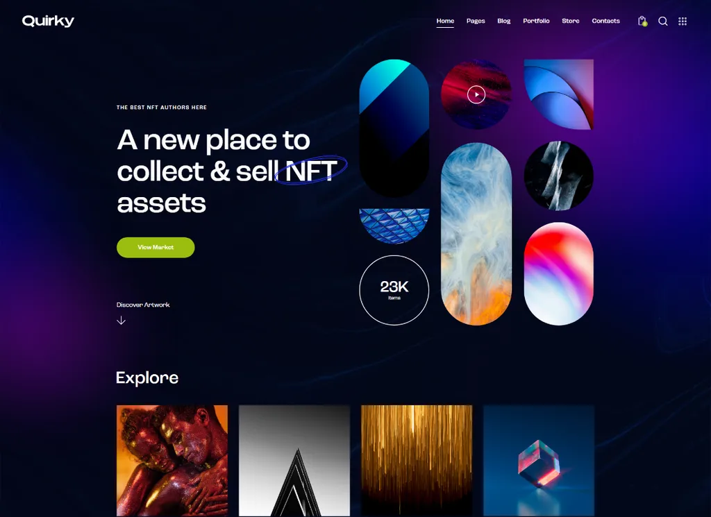 Peculiar | Tema WordPress NFT, Token e Blockchain WCFM Marketplace
