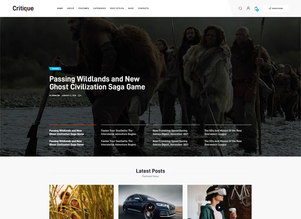 Crítica | Tema WordPress de revista, jornal e resenha