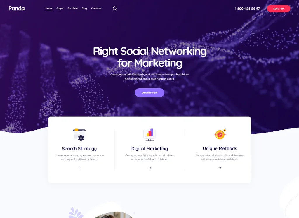 Panda | Agência de marketing criativo e tema WordPress de SEO