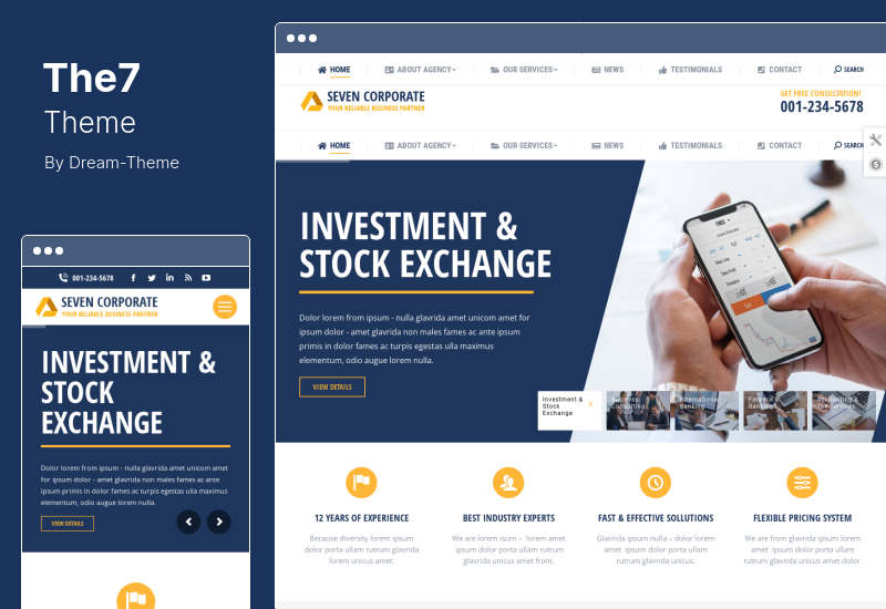 The7 Theme - WordPress 主题的网站和电子商务构建器