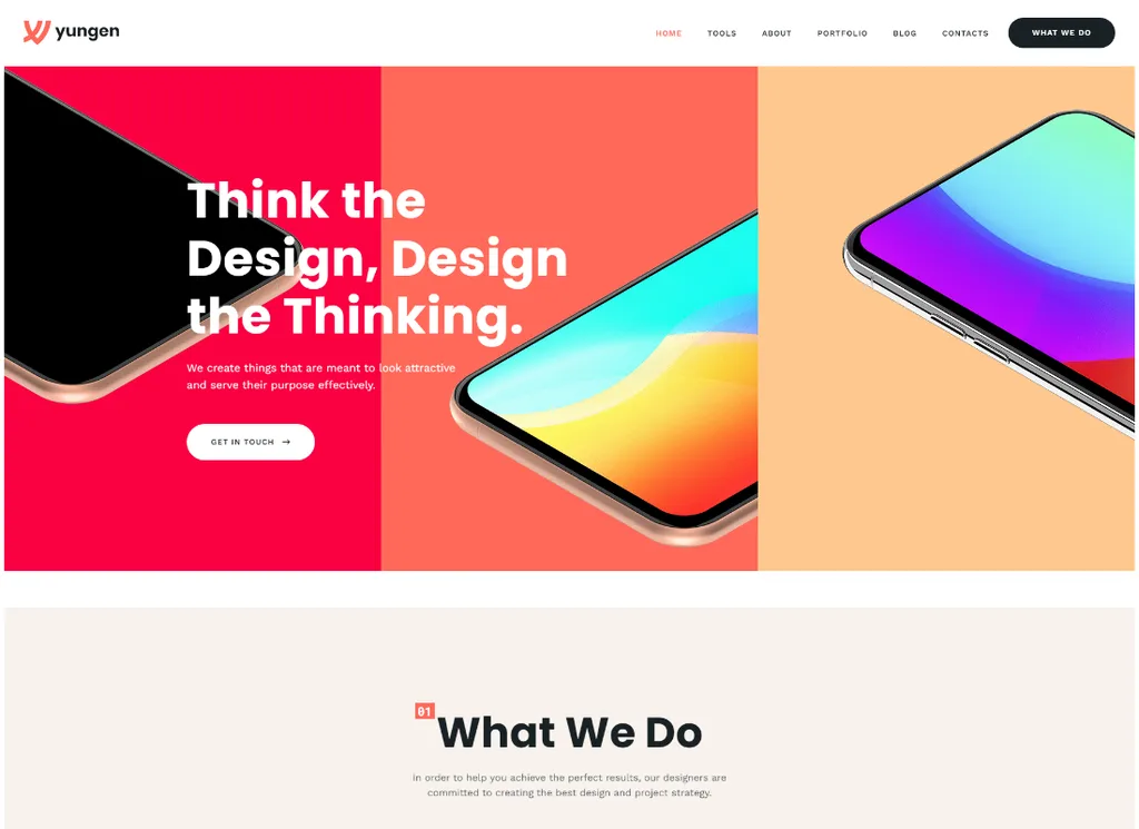 Yungen - Modernes WordPress-Theme für digitale Agenturen