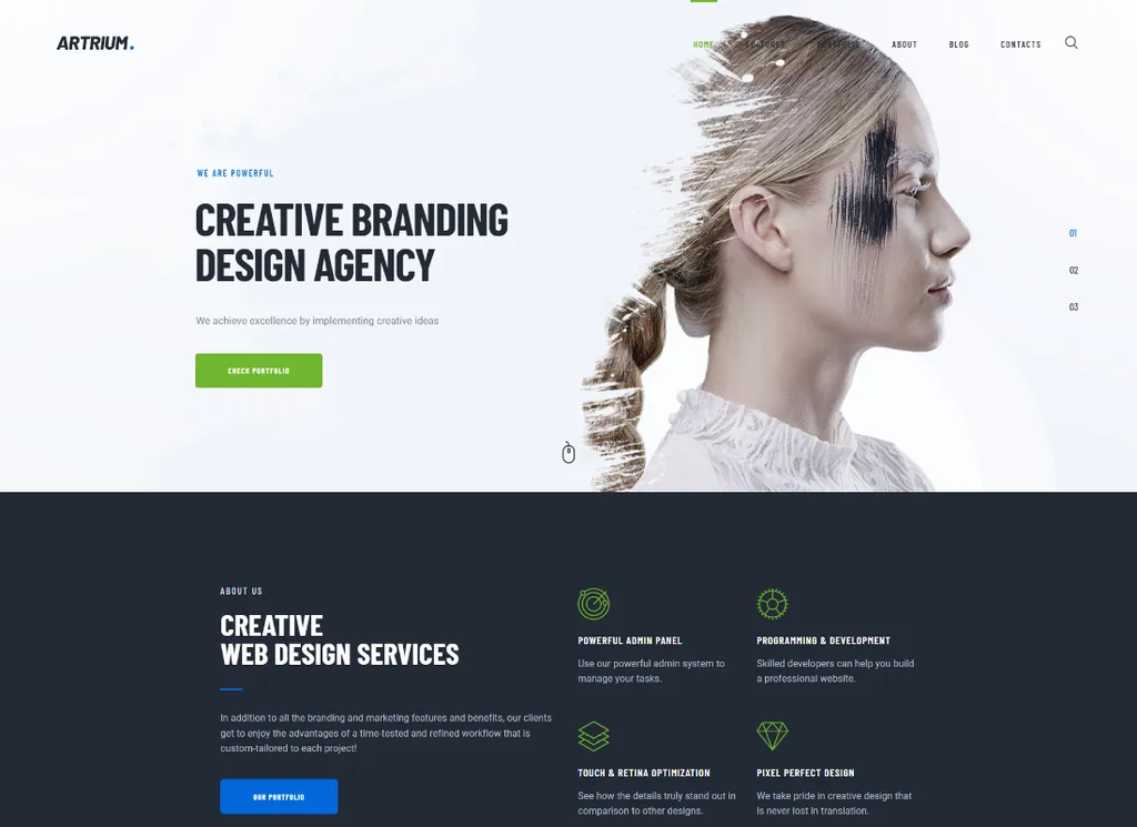 Artrium – Kreativagentur & Web Studio WordPress Theme